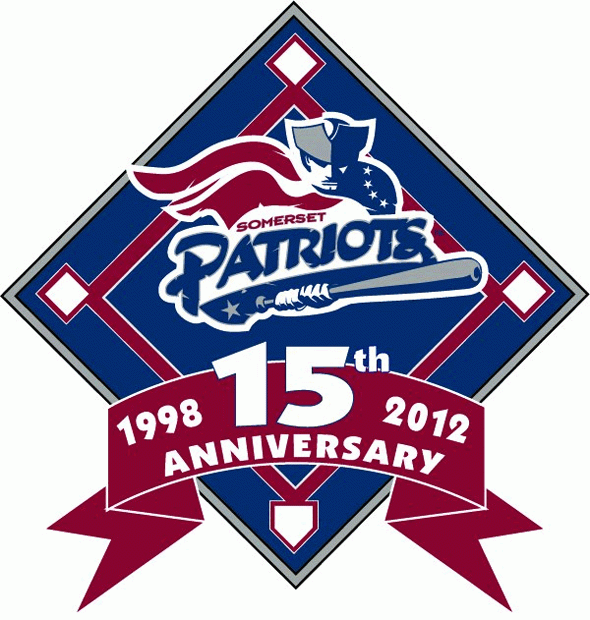 Somerset Patriots 2012 Anniversary Logo iron on transfers for clothing